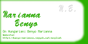 marianna benyo business card